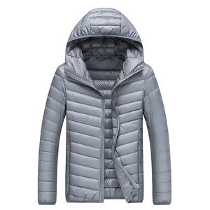 เสื้อแจ็คเก็ตพัฟเฟอร์คอปกทรงสลิมฟิตสำหรับผู้ชาย เสื้อแจ็คเก็ตปักลายลอนดอนสตาร์สำหรับฤดูหนาวของผู้ชาย - Product Image 4