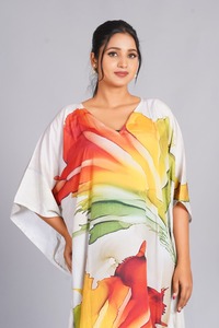 Women’s Elegant <b>Kaftan</b> Dress Loose Fit Printed Beach <b>Kaftan</b> for Summer Collection Sleepwear, Indian <b>Kaftan</b>, Maxi Dress - Product Image 5