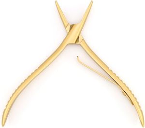 Stainless Steel Rubber Grip Flat <b>Pliers</b> for Hair Extension Remover Keratin Bonding Hair Clamp Bond Crusher Hair Extensions <b>Tools</b> - Product Image 2