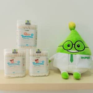 OEM/ODM แบรนด์ Dr. Papie สำลีก้านสำหรับทำความสะอาดหูและจมูกเด็กแรกเกิด ด้ามจับนุ่ม ปลอดภัยสำหรับเด็กเล็ก อุปกรณ์สำหรับเด็ก - Product Image 3