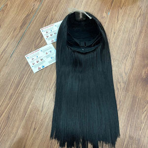 Perruque en cheveux humains vietnamiens de qualité supérieure, couleur naturelle, lisse et droite, extensions de cheveux super soyeuses et lisses - Product Image 5