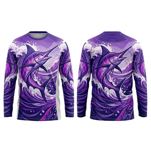 Camiseta de Pesca Unisex Personalizada, Sublimada, Manga Larga, Protección UV, Secado Rápido, Transpirable, para Deportes al Aire Libre - Product Image 3