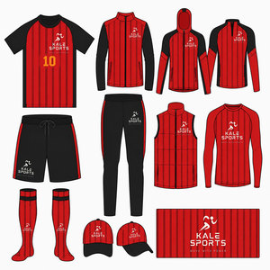 Conjunto de Uniforme de Fútbol Kale Sports, Diseño Sublimado, Absorbe la Humedad, 100% Poliéster, Ajuste Atlético para Todas las Temporadas - Product Image 1