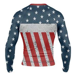 Camiseta de Protección Solar Sublimada Personalizada OEM/ODM, Camiseta de Natación de Manga Larga con Protección UV, Spandex/Poliéster Transpirable - Product Image 2