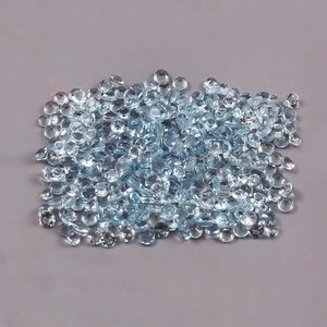 Aigue-marine Ronde 2mm Taillée, Pierre Précieuse en Vrac, Prix d'Usine, Qualité Supérieure pour la Fabrication de Bijoux, Vente en Gros - Product Image 3