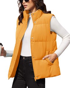 Chaleco de invierno acolchado de poliéster impermeable para hombre, venta al por mayor de fábrica, con capucha extraíble y cremallera, sin mangas - Product Image 6