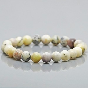 Natural Dendritic Opal 8mm Smooth Round AA Grade Gemstone Beads <b>Stretch</b> <b>Bracelet</b> Healing Jewelry Wholesale - Product Image 6