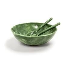 Tazón Redondo de Resina Roja con Diseño Decorativo para Servir Frutas, Ensaladas y Aperitivos, Ideal para Uso Doméstico y Catering - Product Image 3
