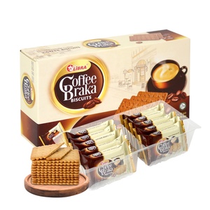 HALAL ISO BRAKA Café vietnamita Crispy Crackers 150G Caja de bolsita de sabor dulce Embalaje Producto FMCG Vietnam Snack exótico único - Product Image 2