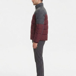Chaqueta Informal Acolchada para Hombre, Chaqueta Cálida de Invierno con Acolchado Elegante, Cierre Completo, Cuello Alto, Prácticos Bolsillos Laterales - Product Image 3