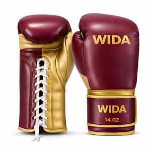 ถุงมือชกมวย MMA ระดับมืออาชีพ แบบผูกเชือก กันน้ำ หนัง PU  โลโก้สั่งทำได้ น้ำหนักเบา กันลื่น สำหรับฝึกมวยไทย - Product Image 6