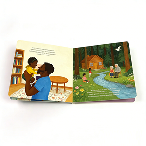Service d'impression de livres d'histoires pour enfants personnalisés à bas prix avec papier offset et couverture rigide en carton ondulé - Product Image 1