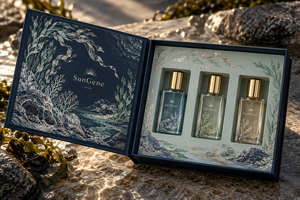 Caja de Descubrimiento de Perfumes Estilo Libro con Bisagras Tideglass Atelier Personalizada - Product Image 1