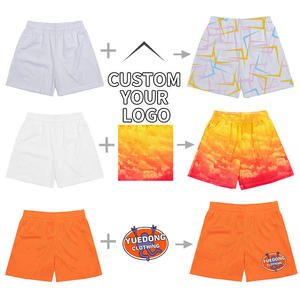 Jogger Running Basketball Summer Beach 100% Polyester Quick Dry Breathable Eco-Friendly <b>Mid</b> Waist Drawstring Closure Men Shorts - Product Image 4