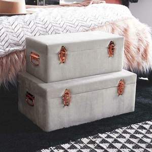 Metal <b>Storage</b> <b>Box</b> Rectangular Hinged Lid With Handle Tools Organizer Minimalist Design 1 Layer White home decor - Product Image 6