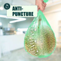 Bolsas de Basura Reutilizables de Polietileno Negro de Alta Resistencia de 3 Mil, Ecológicas, Reciclables, Certificadas ISO9001, Precio Económico, OEM