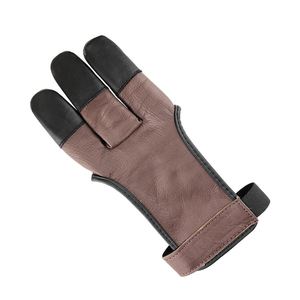 Gants de tir à l'arc en cuir de noyer OEM avec ouverture pour le pouce et protège-main, pour tir à l'arc traditionnel, recurve, longbow et démontable - Product Image 5