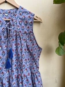 Vestido Maxi Bohemio Verde de Moda 2026 para Mujer, 100% Algodón, Bordado Floral, Vestido de Verano para Mujer - Product Image 6