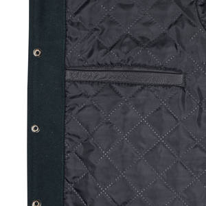 Chaqueta para Hombre, Estilo Bomber, Varsity, Béisbol, con Mangas de Cuero, Poliéster, Talla Grande, Personalizable 2025 - Product Image 4