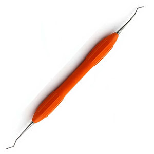 Cuillère de restauration dentaire 1 mm à double extrémité, manche en silicone de qualité supérieure, instrument chirurgical manuel pour l'élimination des caries - Product Image 3
