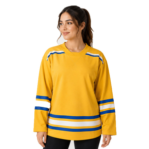 Camiseta Profesional de Hockey sobre Hielo Personalizada para Equipos Deportivos, Ligera, Transpirable, de Manga Larga, Uniforme de Jugador, de Secado Rápido, para Entrenamiento - Product Image 1