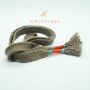 Cordón Plano Premium 100% Algodón con Borla, Ancho y Largo Personalizables, Fabricante de Cordones para Sudaderas - Product Image 1