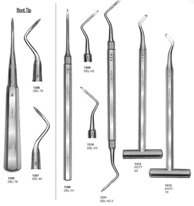 Dental Stainless Steel Root Elevator <b>Set</b> Manual Surgical Instruments Polished Metal Periodontal <b>Chisel</b> Kit - Product Image 2