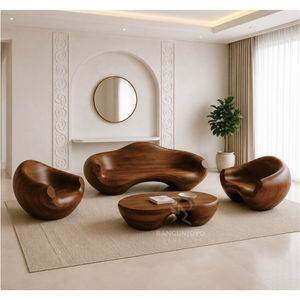 solid wood living room sofa set for living room - Product Image 3
