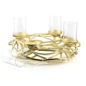 Unique design Silver geometric candle <b>holder</b> set modern metal tealight <b>holder</b> decorative candle stand luxury candle <b>holder</b> - Product Image 2