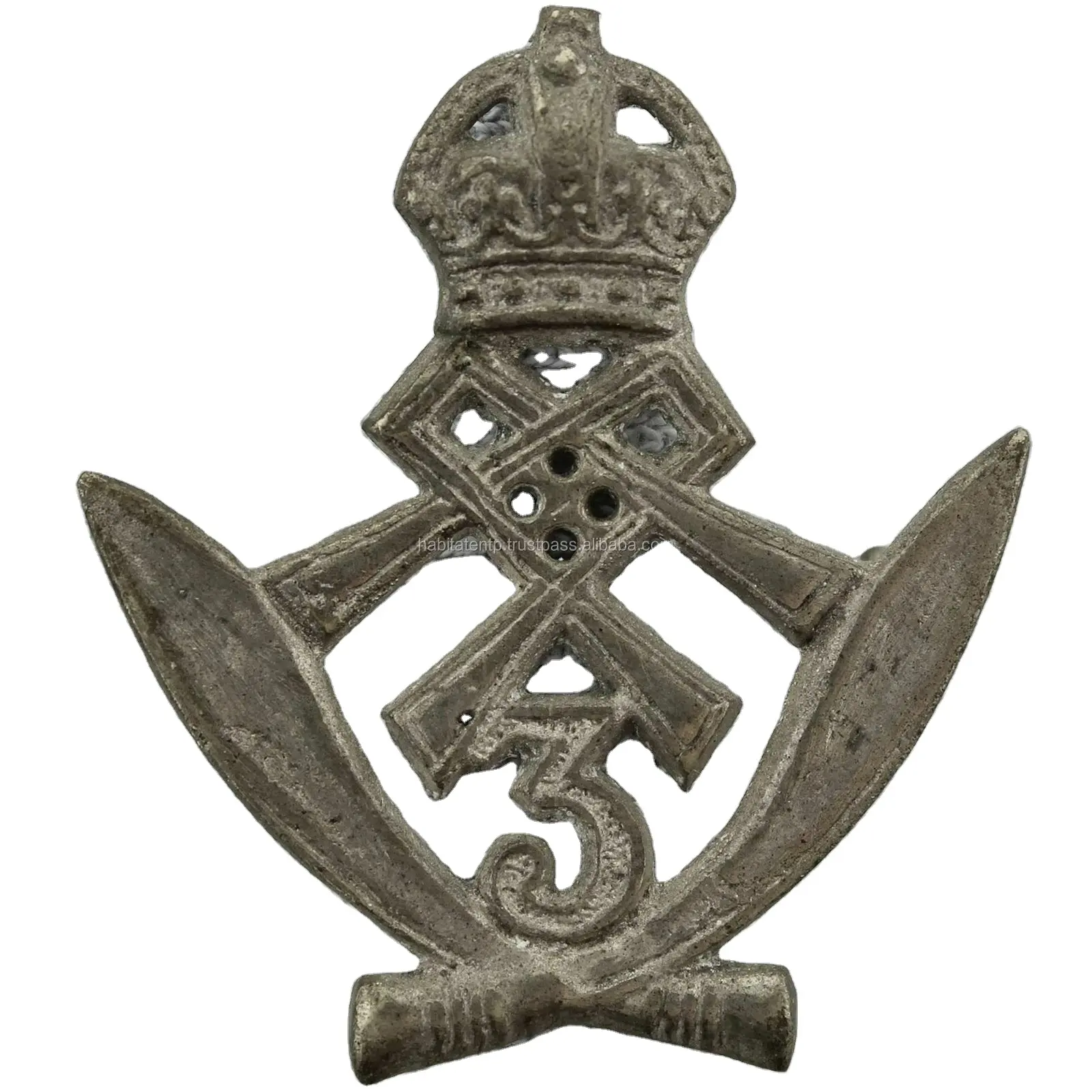 British Military World War I II Regiment Hats Badge Metal Brass Reproduction Meatal Badges