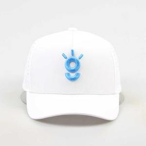 Fabricante de Vietnam, OEM, ODM, gorra de béisbol impermeable de 5 paneles personalizada, MOQ bajo, gorra de golf blanca con diseño de cuerda y agujeros cortados con láser - Product Image 1
