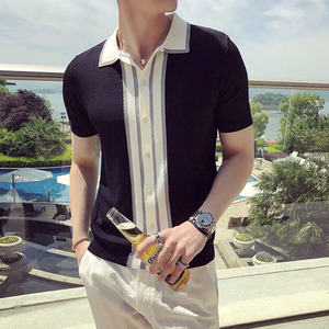 Camiseta de Golf de Manga Corta para Hombre, de Alta Calidad, con Logotipo Personalizado, Cuello de Punto Elástico, Impresión, Secado Rápido - Product Image 1