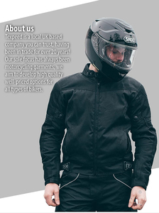 Motorcycle <b>Canvas</b> Cardura <b>Jacket</b> Customized Front Logo Protective Winter <b>Jacket</b> for Auto Racing - Product Image 2