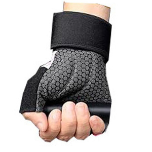 Half Finger Gym Gloves PU Non-Slip Breathable Winter Fitness <b>Weight</b> Lifting Hook & Loop Closure Men - Product Image 5