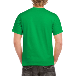 Camiseta de Algodón Blanca para Hombre, Manga Corta, Cuello Redondo, Corte Regular, Informal, Tejido de Punto, Color Sólido, Diseño Liso - Product Image 2