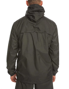 Veste coupe-vent légère, respirante et imperméable pour homme, grande taille, avec capuche, pour activités de plein air, été, polyester/nylon - Product Image 5