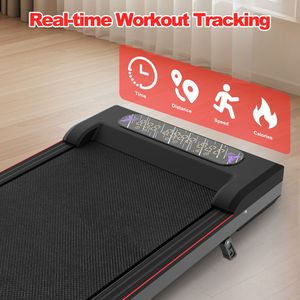 2-in-1 Upgrade <b>Foldable</b> Treadmill with Handle Bar Incline Portable Under <b>Desk</b> Walking and Vibration Pad Remote Control - Product Image 5