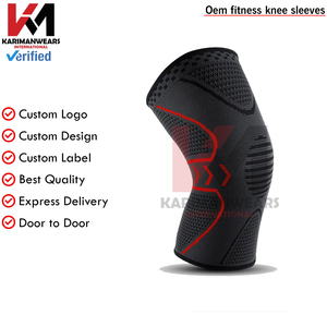 Breathable <b>Knee</b> <b>Sleeves</b> Men Women <b>Compression</b> Support Gym Workout Recovery Wholesale Supplier - Product Image 2