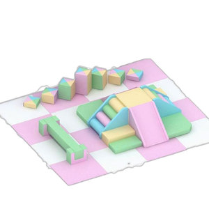 Parque de Juegos Interior de Plástico Colorido para Niños con Coches y Bloques, Juguete Educativo para Parques de Diversiones Comerciales - Marca de Parques Infantiles Interiores - Product Image 1