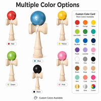 Juguete Kendama de Madera EDULAND |   Juego de coordinación ojo-mano para niños y adultos |   Certificado CE EN71 |   Logotipo y Color Personalizados