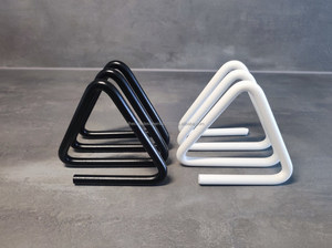 Porte-serviettes triangulaire décoratif support pour décoration de table et accessoires porte-mouchoirs de comptoir en métal pour hôtels à bas prix - Product Image 2