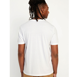 T-shirts pour hommes à manches courtes, col en V classique, décontractés, basiques, pour l'été, qualité supérieure, marque privée, coupe classique - Product Image 3