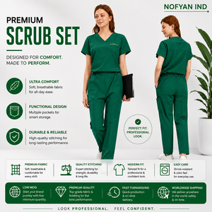 2025 New Unisex Hospital Uniforms Nursing Uniform <b>Sets</b> Quick-drying <b>Scrubs</b> <b>Sets</b> Two-piece <b>Set</b> Top & Pants for Nurse Fashion OEM - Product Image 1
