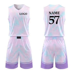 2026 Custom Unisex Basketball Uniform Sets Professional Breathable Dry Comfortable <b>Printed</b> Shirts Sleeveless Anti-Bacterial - Product Image 5