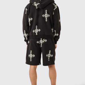 Shorts décontractés pour hommes 100 % coton, nouvelle collection 2026, haute qualité, respirants, taille élastique, logo personnalisé, usine OEM, vente en gros - Product Image 3