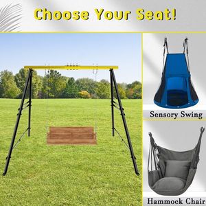 Columpio de Porche para Exteriores con Soporte para Hamaca, Capacidad Máxima de Carga 550 Libras, Material PP, Ideal para Eventos Escolares - Product Image 5