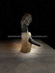 Cuerno para beber vikingo pulido respetuoso con el medio ambiente hecho a mano natural personalizado de la mejor calidad para restaurante y Hotel en casa de la India. - Product Image 4