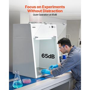 Campana de Extracción de Humos para Laboratorio con Ducto de 22.83 x 25.98 x 24.80 Pulgadas, Área de Trabajo con Luz LED, Prefiltro G1, Equipo de Extracción, Control de Humos para Laboratorio - Product Image 6