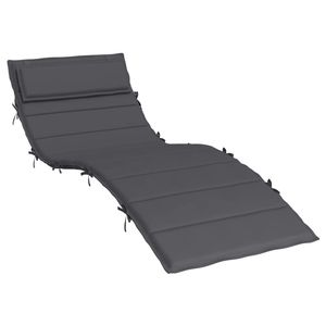 แอนทราไซต์70.9 "x 23.6" x 1.2 "เบาะเก้าอี้อาบแดดผ้าอ๊อกซ์ฟอร์ด - Product Image 2