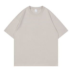 เสื้อยืดโอเวอร์ไซส์ผ้าฝ้าย 100% ผลิตตามสั่ง (OEM) เป็นมิตรต่อสิ่งแวดล้อม สไตล์วินเทจ ล้างสีแบบวินเทจ สตรีทแวร์ พิมพ์ลายโลโก้ด้วยเทคนิคซิลค์สกรีน รับผลิตแบรนด์ส่วนตัว - Product Image 2